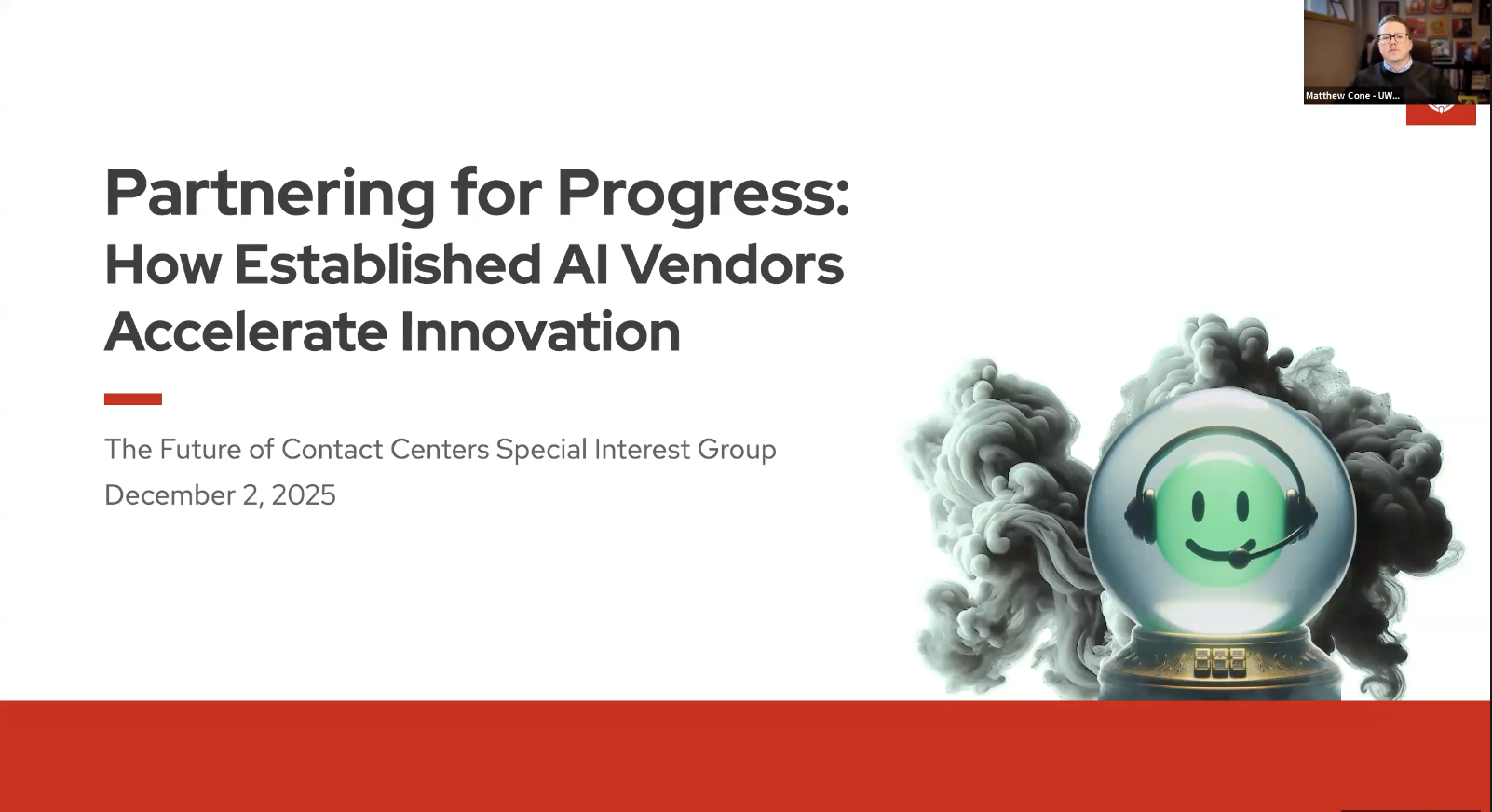 1. Full Event Recording: Partnering for Progress: How Established AI Vendors Accelerate Innovation thumbnail